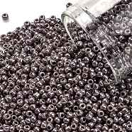 TOHO Round Seed Beads, Japanese Seed Beads, (133) Opaque Luster Lavender, 11/0, 2.2mm, Hole: 0.8mm, about 5555pcs/50g(SEED-XTR11-0133)