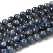 Natural Kyanite/Cyanite/Disthene Round Beads Strands, 6mm, Hole: 1mm, about 64pcs/strand, 15.7 inch(G-O017-6mm-04C)