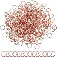 Unicraftale 300Pcs 304 Stainless Steel Jump Rings, Open Jump Rings, Rose Gold, 21 Gauge, 6x0.7mm(STAS-UN0029-56)