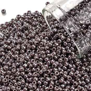 TOHO Round Seed Beads, Japanese Seed Beads, (133) Opaque Luster Lavender, 11/0, 2.2mm, Hole: 0.8mm, about 5555pcs/50g
