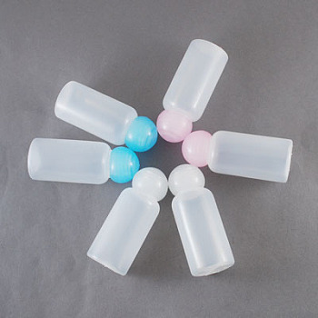 Plastic Bottles, Cosmetic Containers, with Round Screw Lip, Mixed Color, 75x29mm, Capacity: 30ml(1.01 fl. oz)