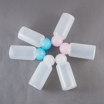 Plastic Bottles, Cosmetic Containers, with Round Screw Lip, Mixed Color, 75x29mm, Capacity: 30ml(1.01 fl. oz)(CON-E014-M)