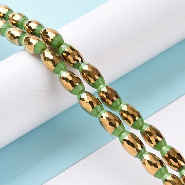 Electroplated Glass Beads Strands(GLAA-P003-D03)-2