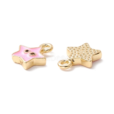 Rack Plating Eco-friendly Brass Enamel Charms(KK-D073-01G-03-NR)-3