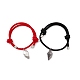 2pcs ensemble de bracelets à breloques coeur assortis en alliage d'aimant 2 couleurs(BJEW-E011-03BP-01)-3
