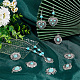 Elite 24Pcs 12 Styles Synthetic Turquoise Pendants(PALLOY-PH0002-19)-5