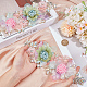 Polyester with Rhinestone  Clothing Patches(DIY-WH20010-31)-3