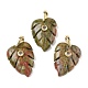 Natural Unakite Pendants(GG-CBA105B-01F-G)-1