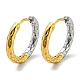 Two Tone 304 Stainless Steel Hoop Earrings for Women(EJEW-Q790-01B)-1