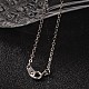Larme ab couleur plaqué pendentif en verre galvanoplastie colliers et boucles d'oreilles pendantes ensembles de bijoux(SJEW-JS00880)-5