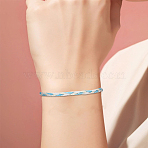 1Pc Bohemian Style Waxed Cord Braided Bracelets for Men Women, Mixed Color, size 1(BJEW-LP0004-20)