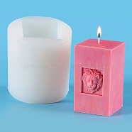 Column Food Grade Silicone Candle Molds, For Candle Making, Lion, 9x10.5cm(PW-WG23551-05)