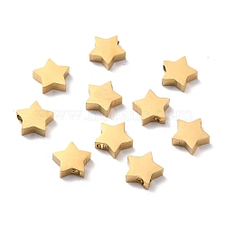 Ion Plating(IP) 304 Stainless Steel Charms, Star, Golden, 9x9.5x3mm, Hole: 1.6mm(STAS-F271-15G)