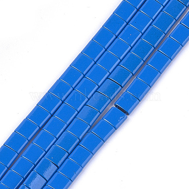DodgerBlue Square Non-magnetic Hematite Links