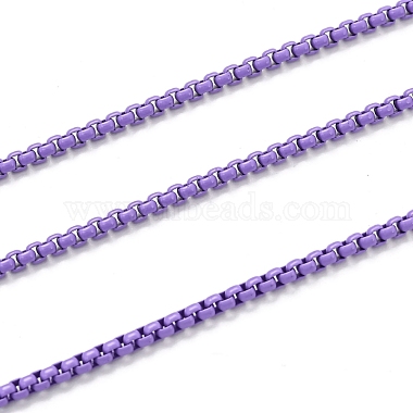 Lilac Brass Box Chains Chain