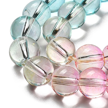 Dyed & Heated Synthetic Quartz Beads Strands(G-P502-01B-04)-4