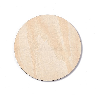 木彫りのカップマット(AJEW-P103-01I)-2