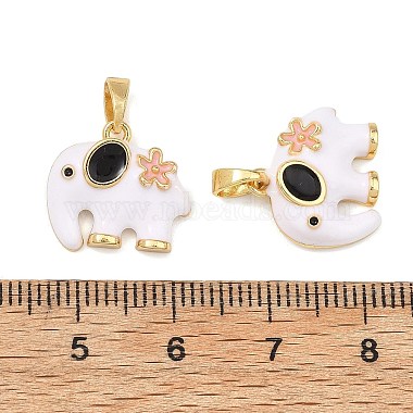 Brass Enamel Pendants(KK-T001-04G)-4