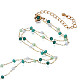 Glass Faceted Round Beaded Chains(CHS-N003-07)-5