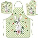 Easter Theme Polyester Sleeveless Apron and Gloves(PW-WG43897-05)-1