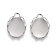 304 Stainless Steel Cabochon Settings(STAS-P249-13B-P)-1
