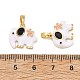 Brass Enamel Pendants(KK-T001-04G)-4