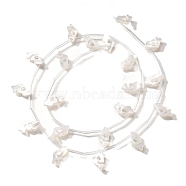 Natural White Shell Beads, Mermaid, Top Drilled, Creamy White, 13x6.5x2mm, Hole: 0.8mm(BSHE-Z008-03)