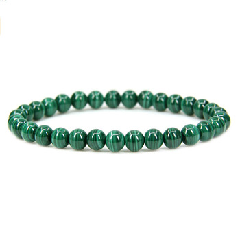 Synthetic Malachite Round Beaded Stretch Bracelet, show in picture13