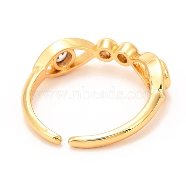 Brass Micro Pave Cubic Zirconia Cuff Ring(RJEW-F118-22)-3