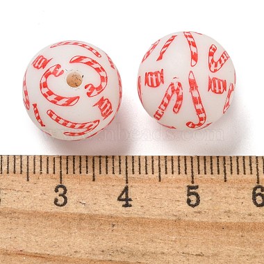 Christmas Round Silicone Beads(SIL-K002-02F)-2