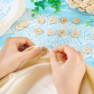 200Pcs 8 Styles Wood Buttons(BUTT-TA0001-34)-5