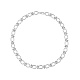 Non-Tarnish Stylish Unisex Stainless Steel Irregular Buckle Bracelet/Necklace(GC1125-2)-1