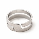 304 Stainless Steel Cuff Ring for Women(RJEW-B027-16P)-2