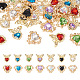 28piezas 14 estilos de colgantes de diamantes de imitación de cristal(ALRI-TA0001-17)-1