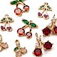 8Pcs Brass Micro Pave Clear Cubic Zirconia Charms(KK-LS0001-38)-4