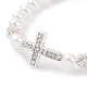 Alloy Rhinestone Religion Cross Bracelets(BJEW-JB09096)-4
