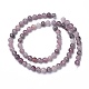 Perles de lépidolite naturelle / mica violet(G-G770-04A-6mm)-3