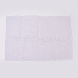 11CT Cross Stitch Canvas Fabric Embroidery Cloth Fabric, DIY Handmade Sewing Accessories Supplies, Rectangle, White, 45x30cm(DIY-WH0063-02)