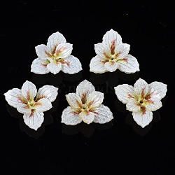 Plastic Beads, Flower, Creamy White, 18x19x6mm, Hole: 0.8mm(KY-N015-035)