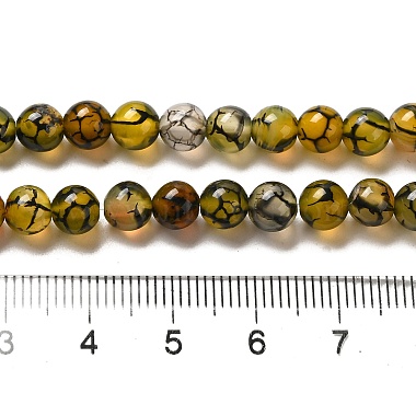 Chapelets de perles veines de dragon en agate naturelle(X-G-G515-6mm-02A)-2