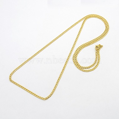 304 Stainless Steel Curb Chain Necklaces(STAS-O037-95)-3