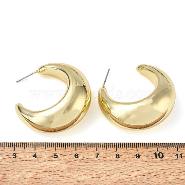 Brass Stud Earrings(KK-CBA50B0-01G)-5