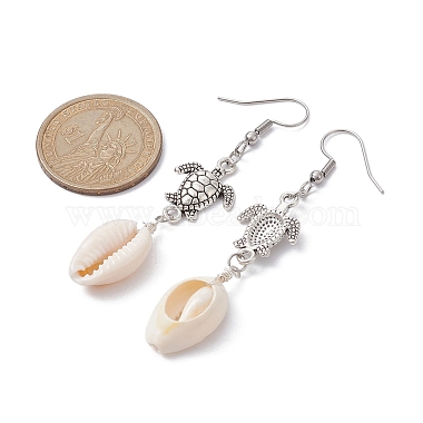 Natural Shell Dangle Earrings(EJEW-JE05442)-3