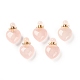 Pendentifs de quartz rose naturel(G-H252-C04)-1