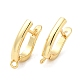 Brass Hoop Earrings Finding(KK-M262-1C-G)-1