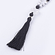 Natural Howlite and Gemstone Beaded Necklaces(NJEW-JN02116)-3