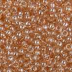 TOHO 8/0 Round Beads, Japanese Seed Beads, (629) Pale Honey Luster, 8/0, 3mm, Hole: 1mm, about 222pcs/10g(X-SEED-TR08-0629)