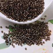 MIYUKI Delica Beads, Cylinder, Japanese Seed Beads, 11/0, (DB0150) Silver Lined Root Beer, 1.3x1.6mm, Hole: 0.8mm, about 2000pcs/10g(X-SEED-J020-DB0150)