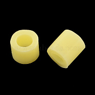 PE DIY Melty Beads Fuse Beads Refills, Tube, Champagne Yellow, 3~3.3x2.5~2.6mm(X-DIY-R013-2.5mm-A19)