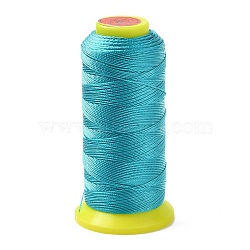 Nylon Sewing Thread, Dark Turquoise, 0.8mm, about 300m/roll(NWIR-Q005-38)